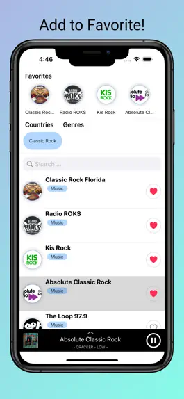 Game screenshot Classic Rock Radio Stations FM hack