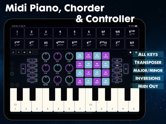 Screenshot #4 pour Scale Numbers Midi Piano