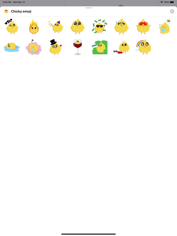 Screenshot #4 pour Cute chicken stickers & emoji