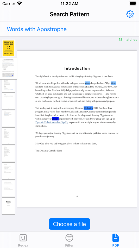 #8. Search Pattern: Regex (iOS) 由: Oleksandr Lukashuk