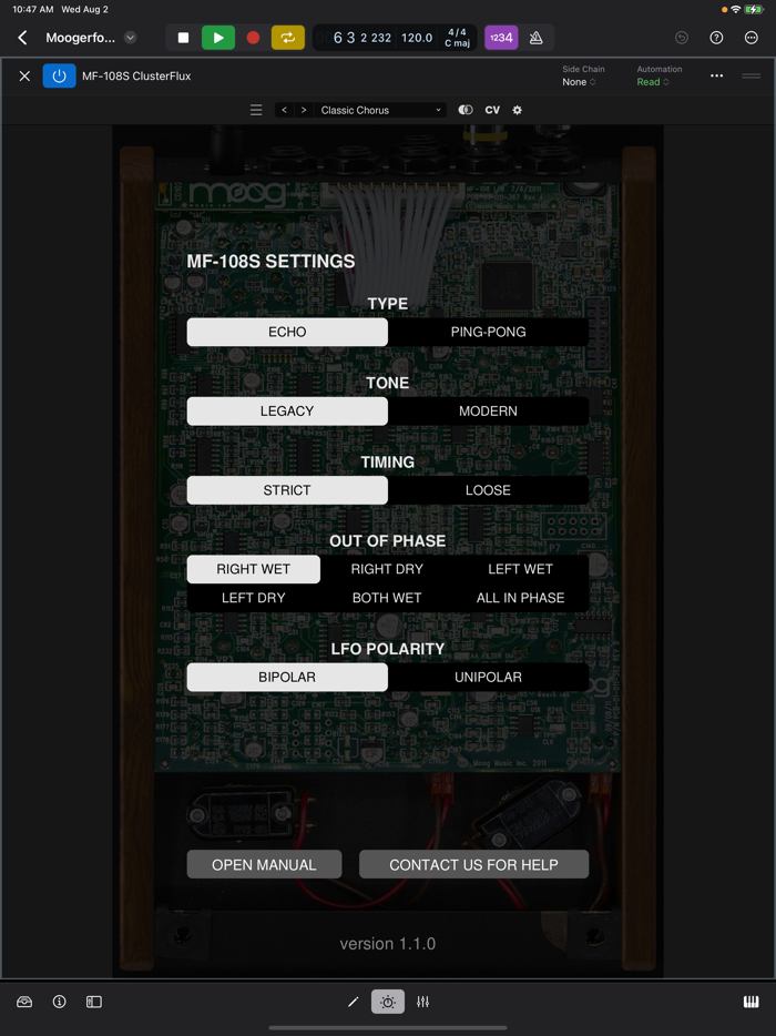 MF-108S Cluster Flux