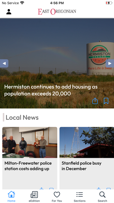 East Oregonian:News & eEdition Screenshot