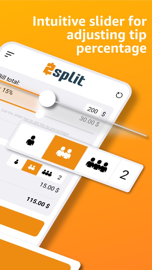#2. 2split - Tip Calculator (iOS) 由: LaevoGroup
