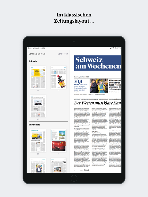 Screenshot #6 pour Schweiz am Wochenende E-Paper