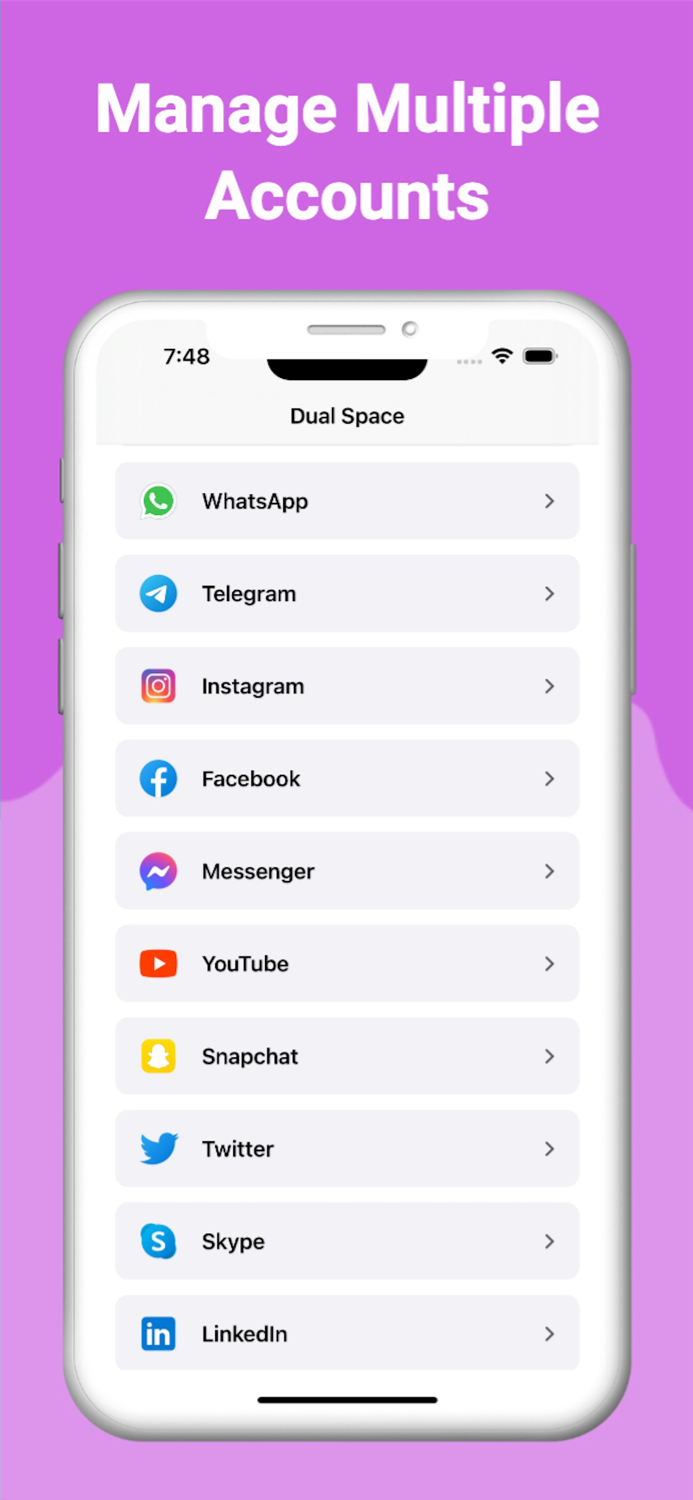 Parallel Space — Dual Accounts