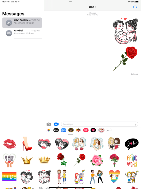 Screenshot #6 pour She Love Her - Couple Stickers
