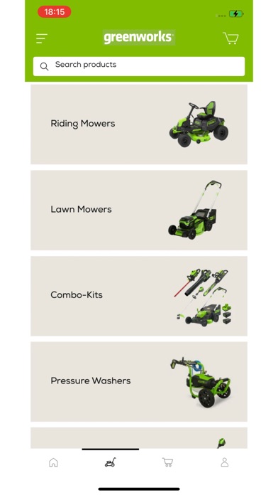 Greenworks Shopping Screenshot