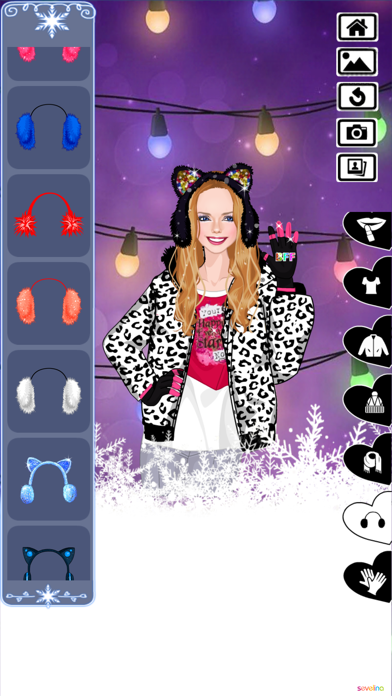 Winter time warm dress up game Screenshot