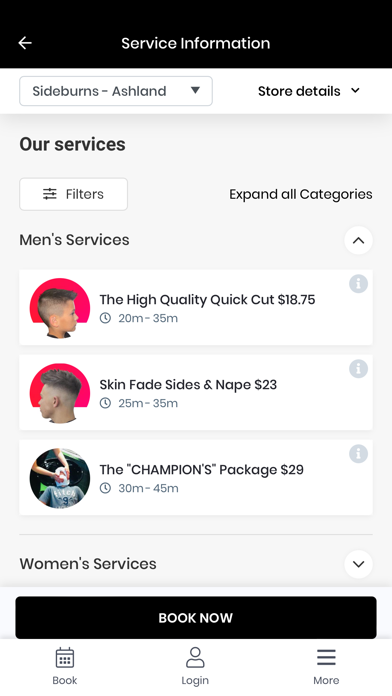 Sideburns Haircuts Screenshot