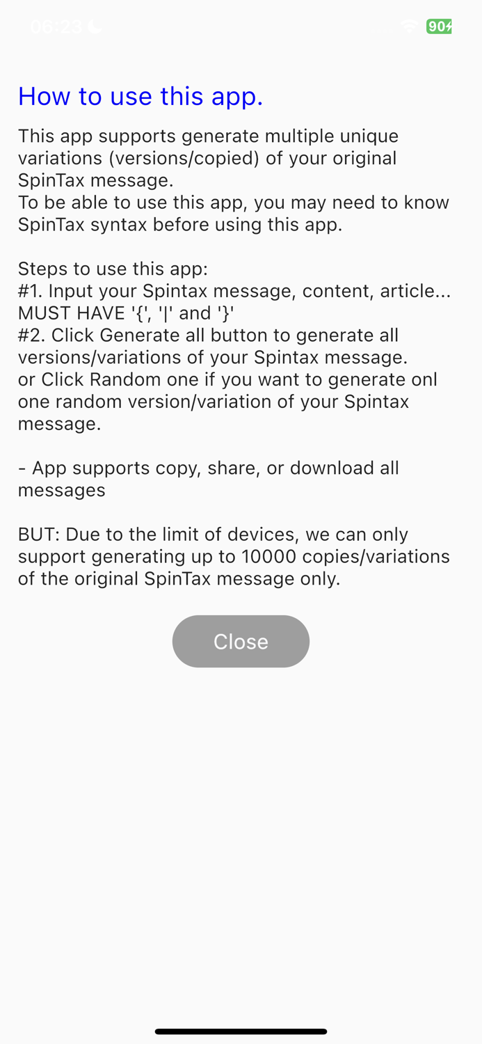 SpinTax Generator