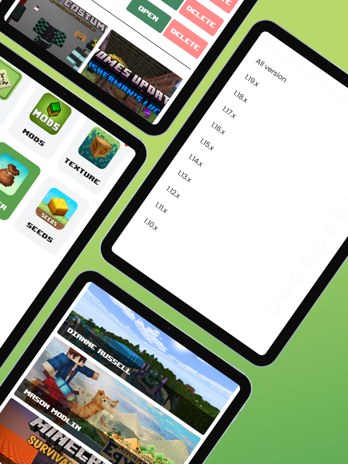 Skins Maps Mods for Minecraft