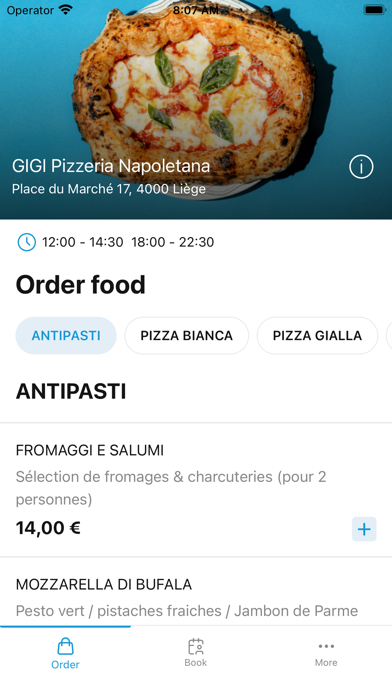 GIGI Pizzeria Napoletana Screenshot