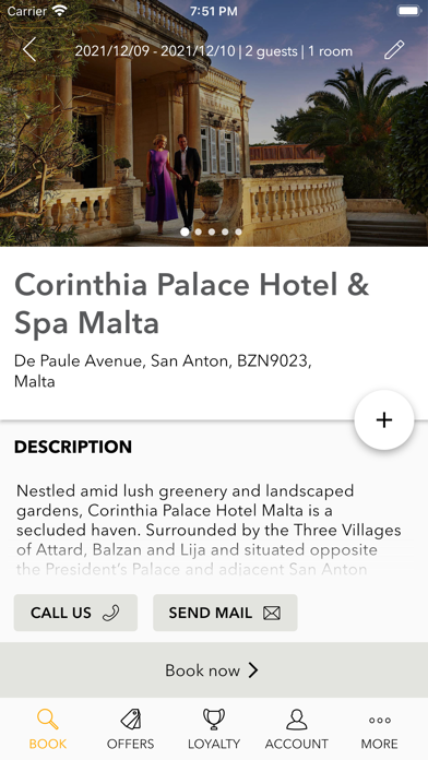 Corinthia Hotels Screenshot