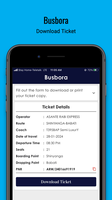 BusBora - Buy Bus Tickets Screenshot