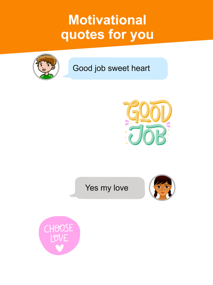 Watercolor Text Stickers
