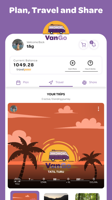 VanGo - Plan, Travel, Share Screenshot
