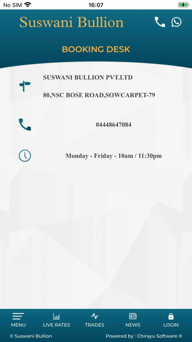 Suswani Bullion-Vinith Surana Screenshot
