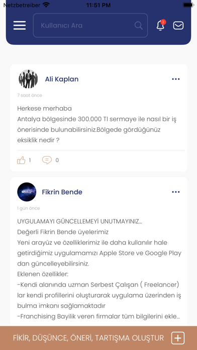 Screenshot #1 pour Fikrin Bende－Yeni Bir İş Kur