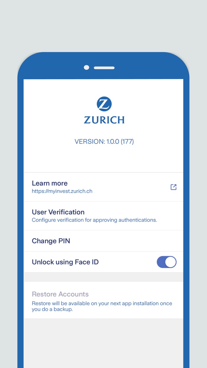 MyZurichInvest Access