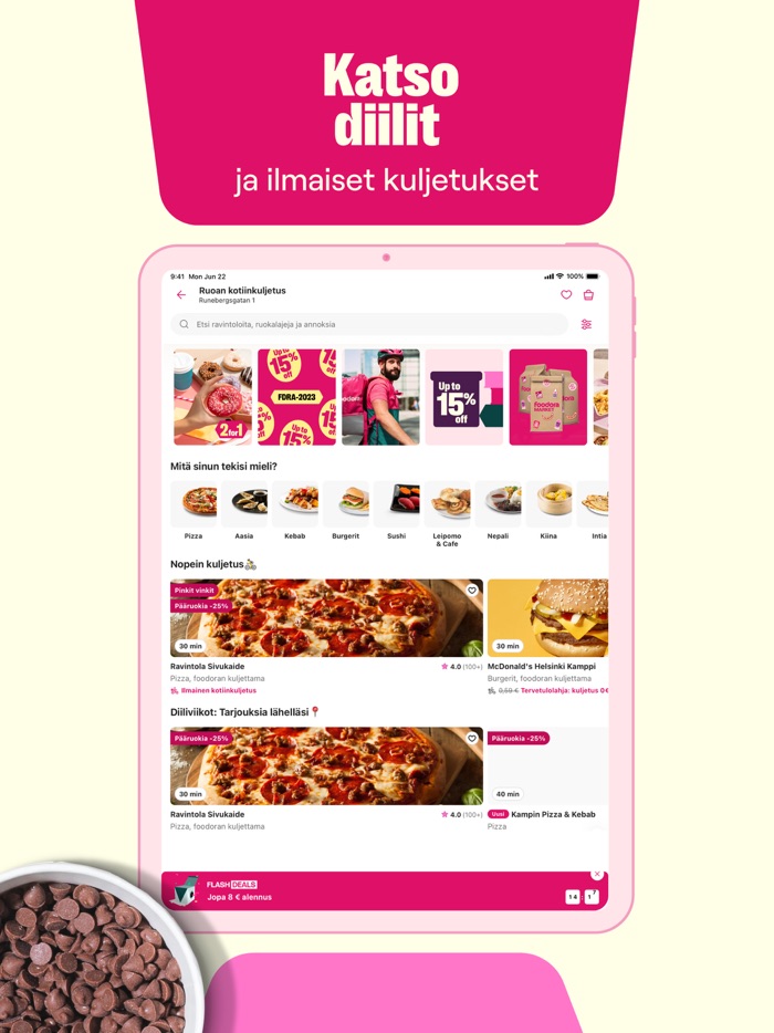 foodora Finland Food delivery