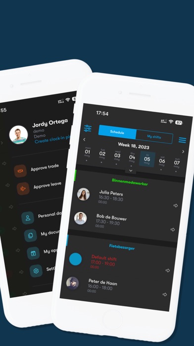 Shiftey app Screenshot