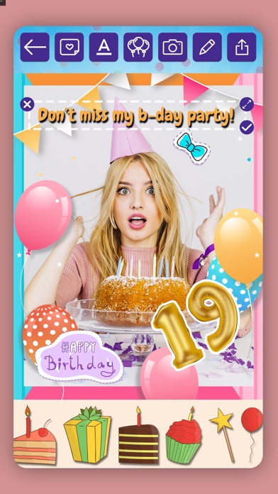 Happy Birthday Photo & Card Screenshot