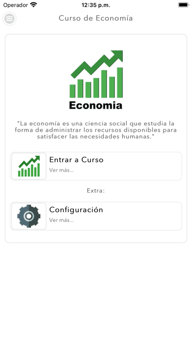 Curso de Economia Screenshot