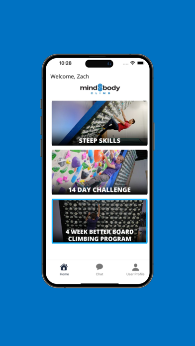 MindBodyClimb App Screenshot