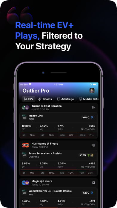 Outlier: Smart Sports Betting Screenshot