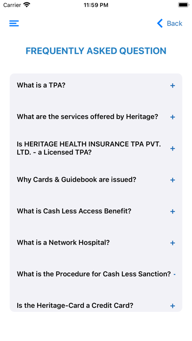 Heritage Health Insurance Screenshot