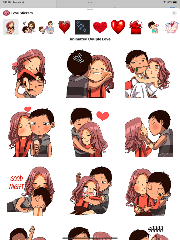 Screenshot #4 pour Love Expression Stickers
