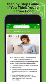 pregnancy food safety guide iphone screenshot 3