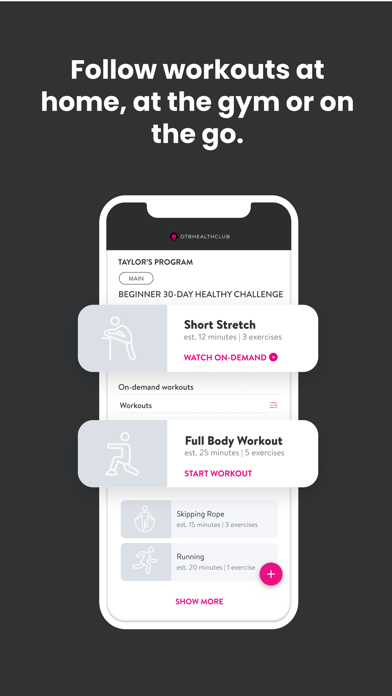 OTB Health Screenshot