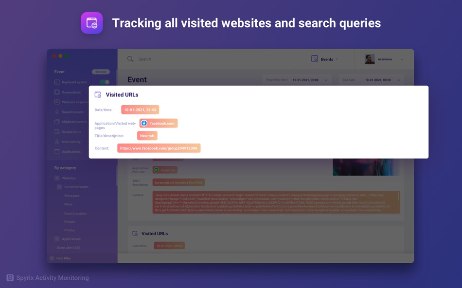 #3. Spyrix Activity Monitoring (macOS) 由: Anatoly Nevelev