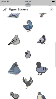 pigeon stickers iphone screenshot 2