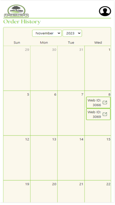Farmer Mikes Mobile Ordering Screenshot