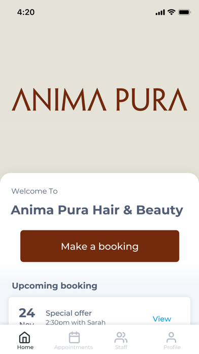 Anima Pura Hair & Beauty Screenshot