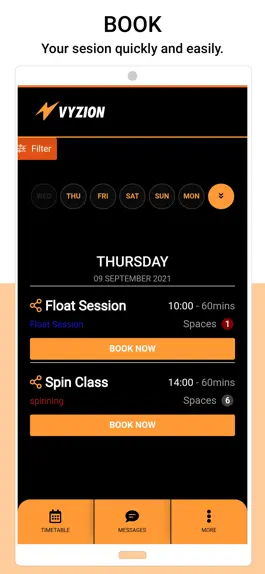 Game screenshot VYZION FITNESS apk
