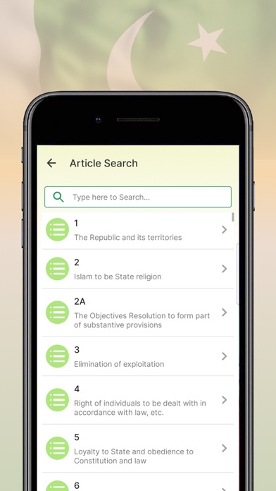 Constitution of Pakistan. Screenshot