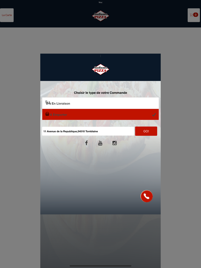 Andiamo Pizza Tomblaine