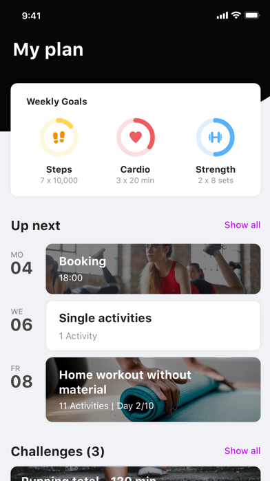 FIT2GO Online Coach Screenshot