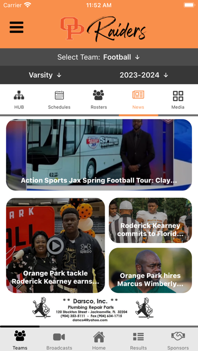 Orange Park Athletics Screenshot