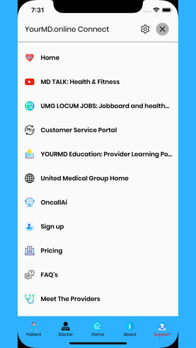 YourMD Online Connect Screenshot
