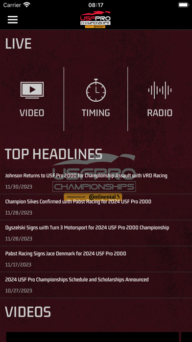 USF Pro Championships Screenshot