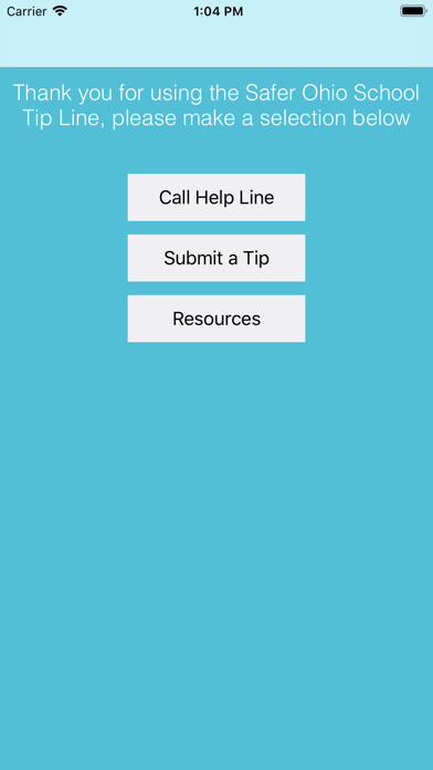 Safer Ohio School Tipline Screenshot