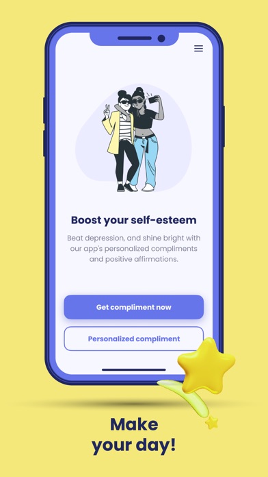 MoodUp: Daily Compliments Screenshot