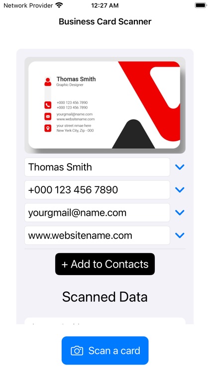 Business Card to Contacts screenshot-4