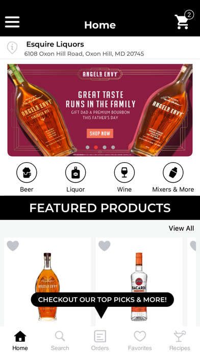 Esquire Liquors Screenshot