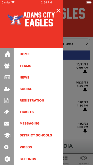 Adams County Athletics Screenshot