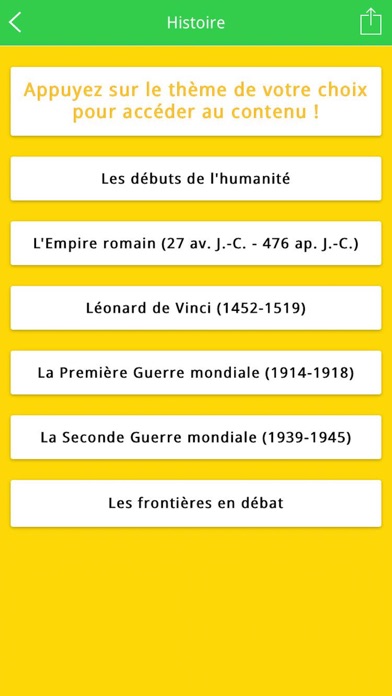 Histoire - Géographie, l'appli Screenshot